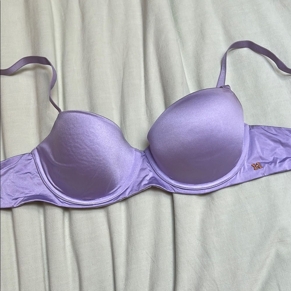Savage X Fenty Purple Padded Bra with Lace Detail